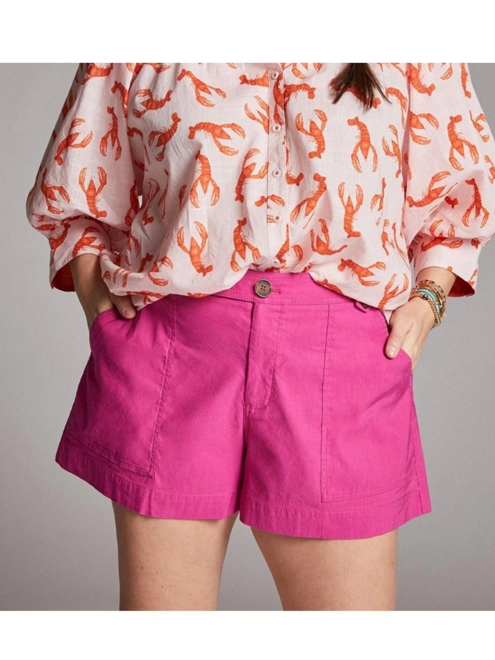 Anthropologie MAEVE Colette Sailor High Rise shorts in Pink